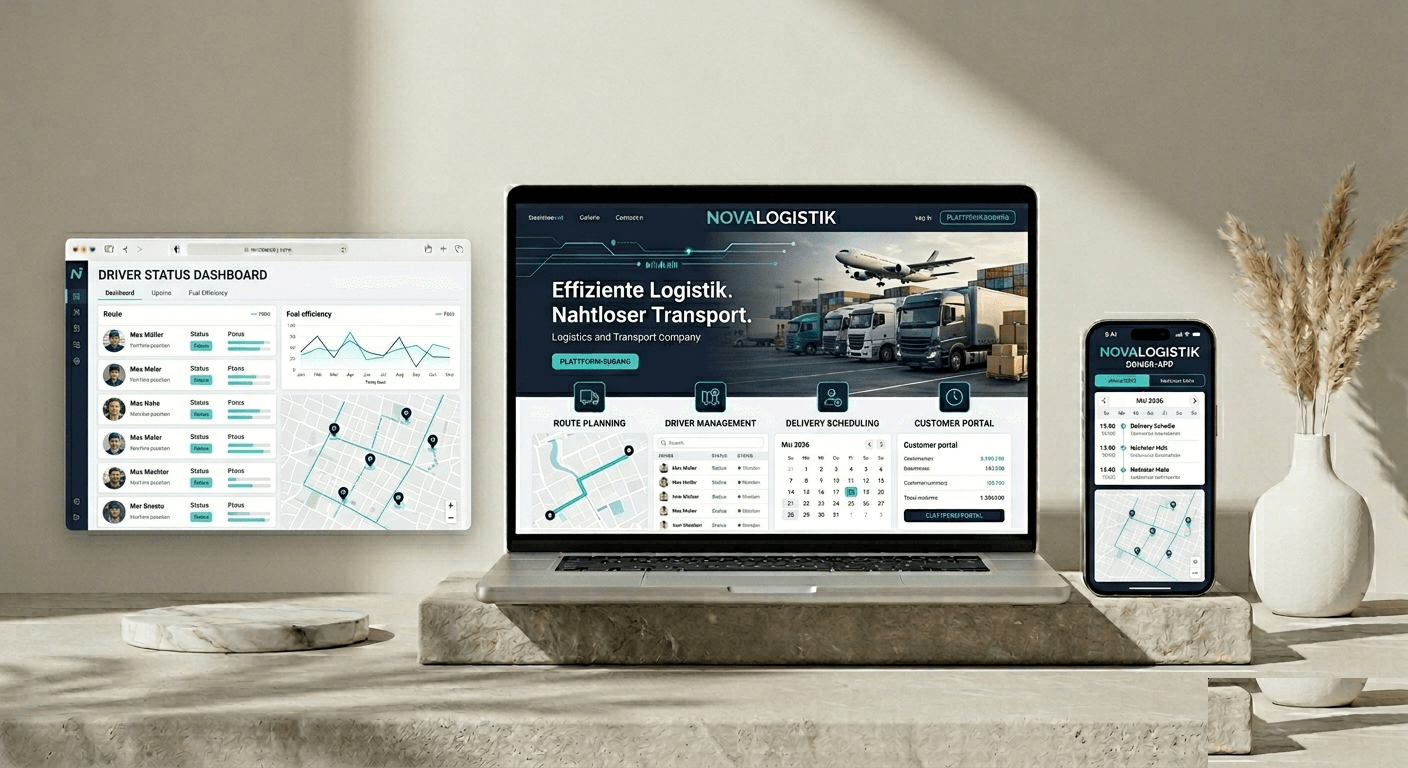 NovaLogistik — Website Mockup