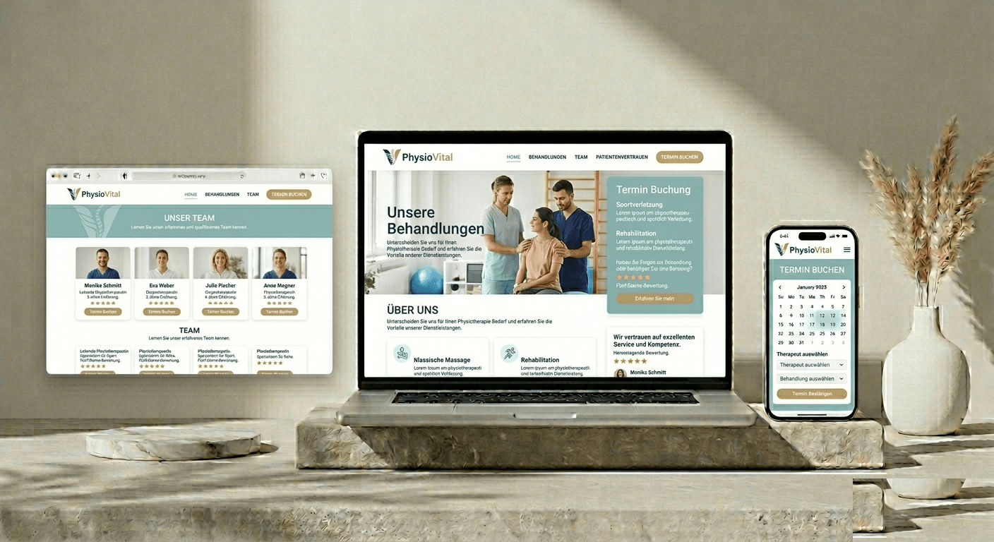 PhysioVital Mockup